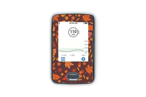 Autumn Leaves Sticker - Dexcom Receiver for diabetes CGMs and insulin pumps
