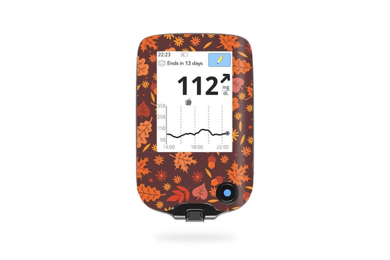 Autumn Leaves Sticker - Libre Reader for diabetes CGMs and insulin pumps