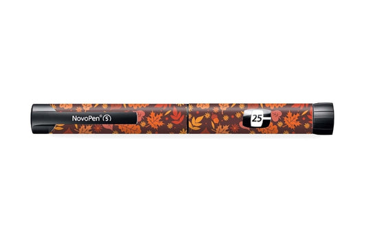 Autumn Leaves Sticker - Novopen for diabetes CGMs and insulin pumps