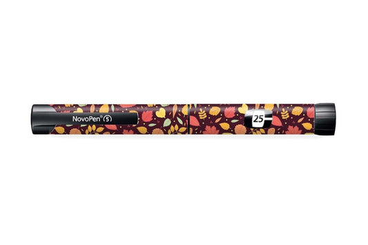 Autumn Vibes Sticker - Novopen for diabetes CGMs and insulin pumps