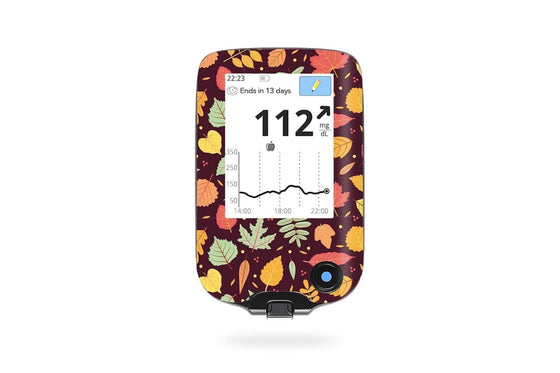 Autumn Vibes Stickers for Dexcom G6 Receiver diabetes supplies and insulin pumps
