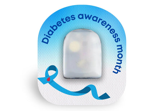 Awareness Ribbon Patch for Omnipod diabetes CGMs and insulin pumps