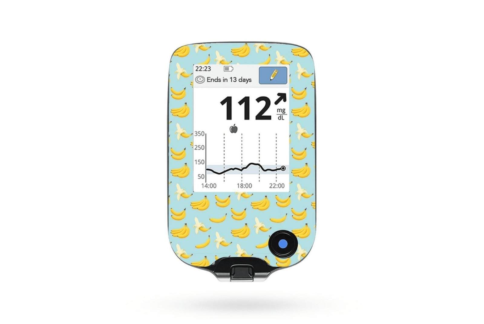 Bananas Sticker for Omnipod 4 & 5 Pump diabetes CGMs and insulin pumps