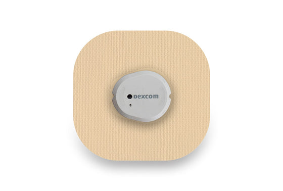 Beige Patch for Dexcom G7 diabetes CGMs and insulin pumps