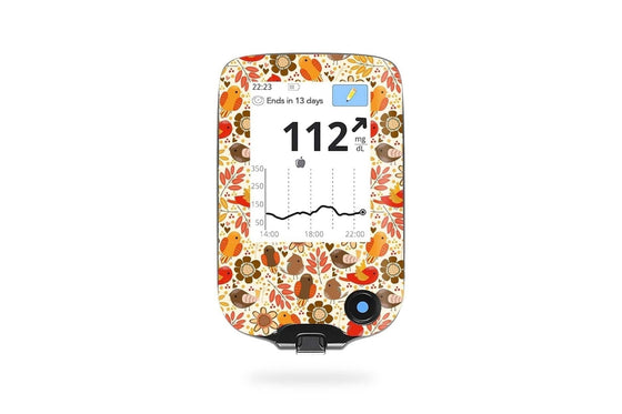 Birds and Flowers Sticker - Libre Reader for diabetes CGMs and insulin pumps