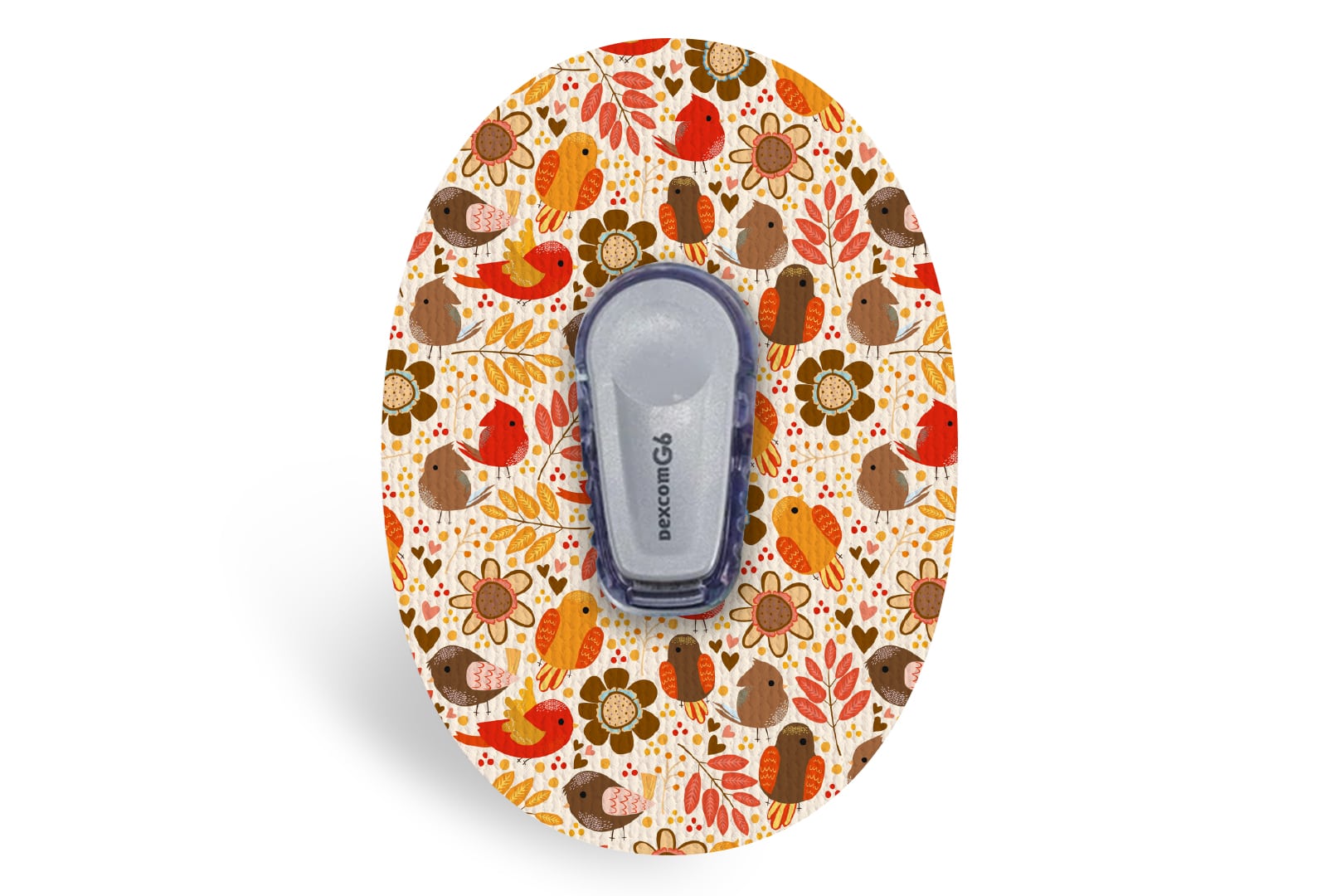 Birds & Flowers Patch - Dexcom G6 / One for Single diabetes CGMs and insulin pumps