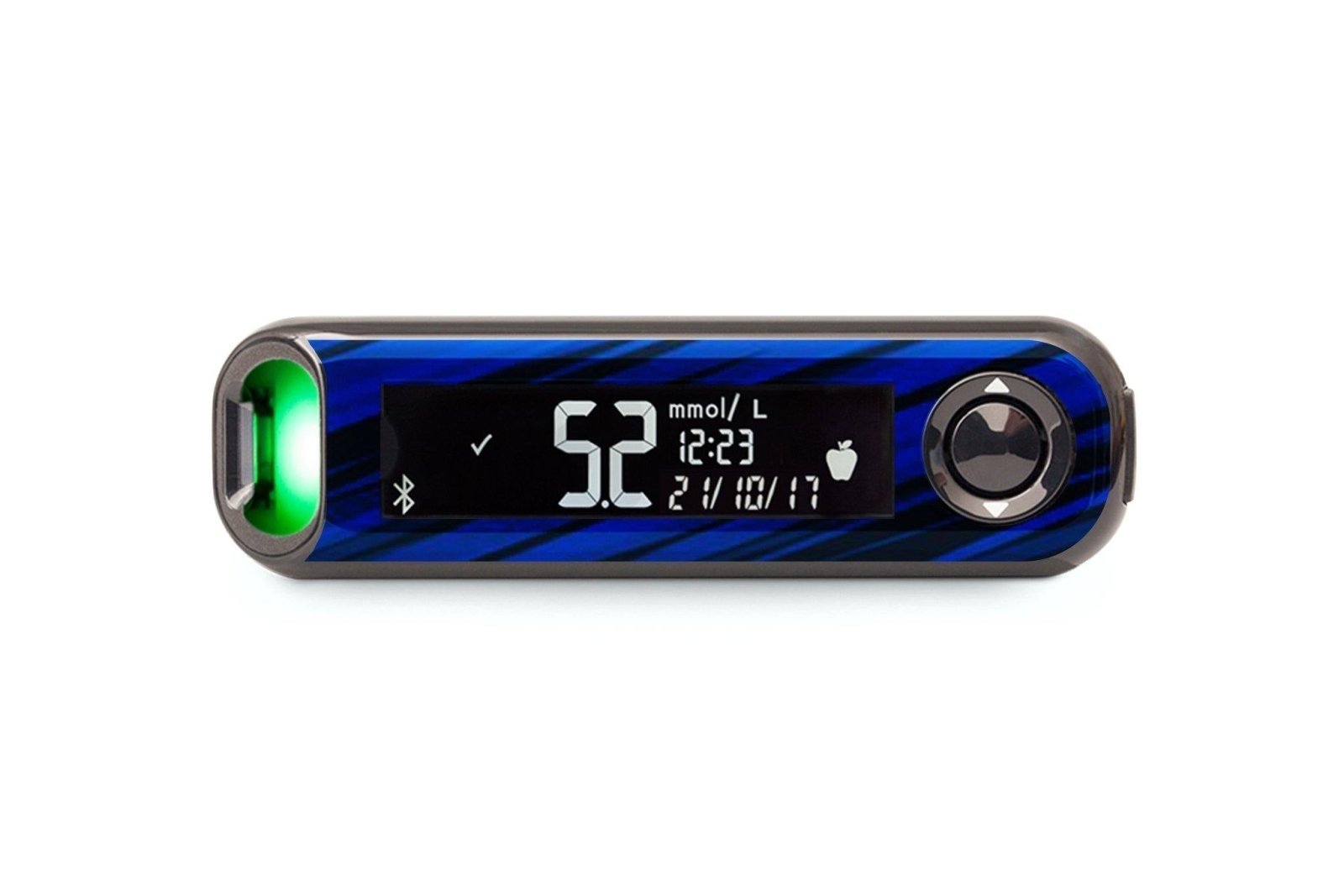 Black And Blue Sports Sticker - Contour Next One for diabetes CGMs and insulin pumps