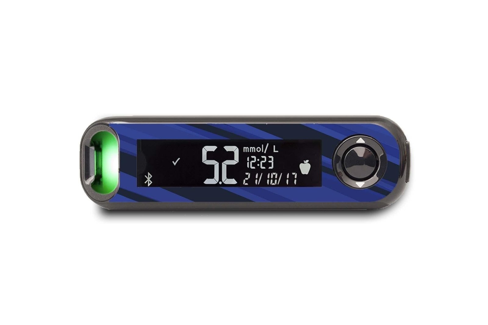 Black And Blue Sports Sticker for Contour Next One diabetes CGMs and insulin pumps