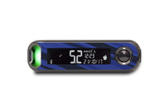 Black And Blue Sports Sticker for Contour Next One diabetes CGMs and insulin pumps