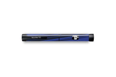Black And Blue Sports Sticker for Novopen 4, 5, 6, or Echo diabetes CGMs and insulin pumps
