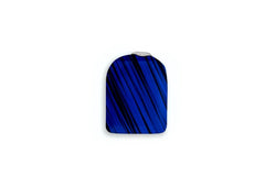 Black And Blue Sports Sticker for Omnipod 4 & 5 Pump diabetes CGMs and insulin pumps