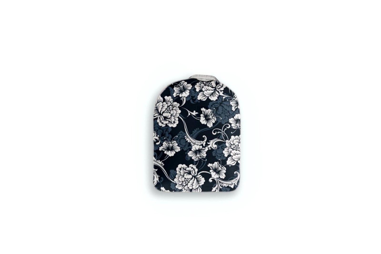 Black Flowers Sticker - Omnipod 4 & 5 Pump for diabetes CGMs and insulin pumps