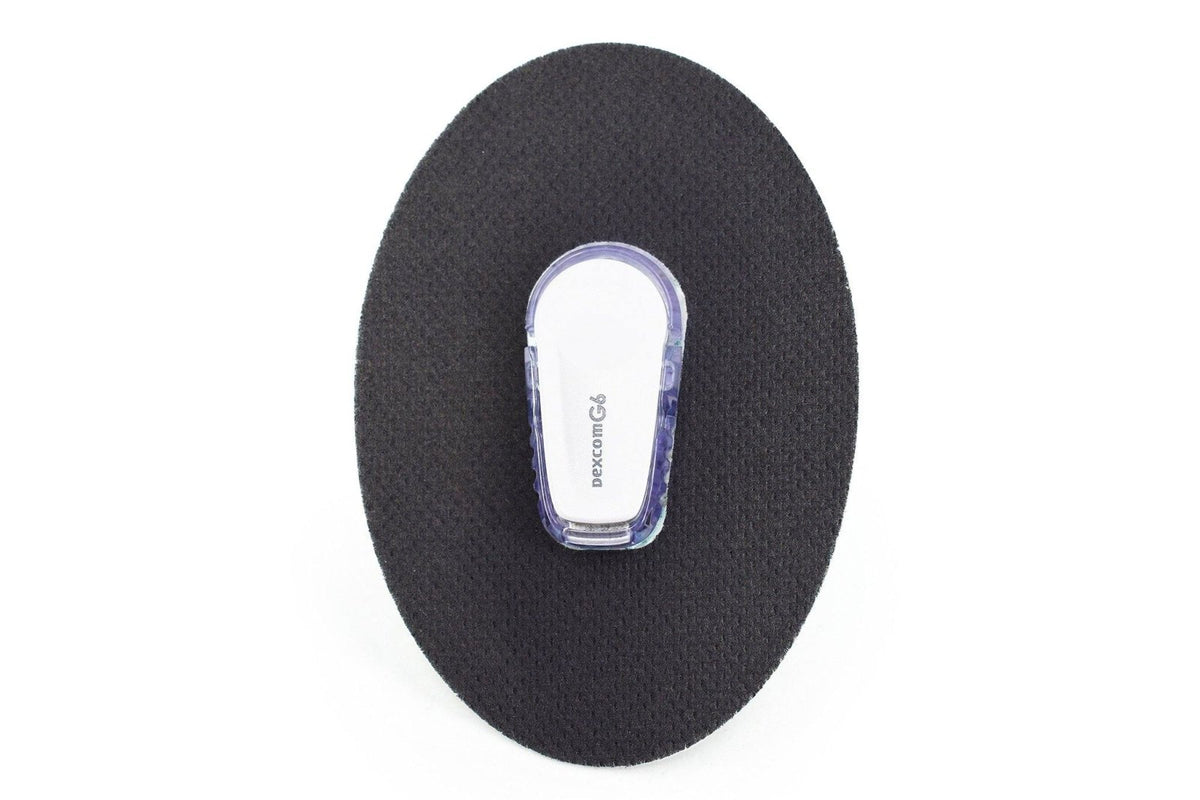 Black Patch - Dexcom G6 / One for Single diabetes CGMs and insulin pumps