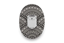  Black Pattern Patch - Glucomen Day for Single diabetes CGMs and insulin pumps