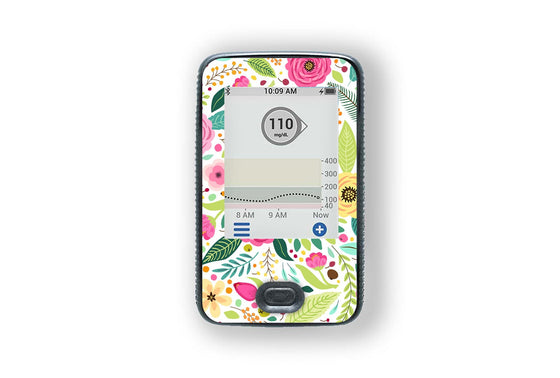 Bloom Petals Sticker for Omnipod Dash PDM diabetes supplies and insulin pumps