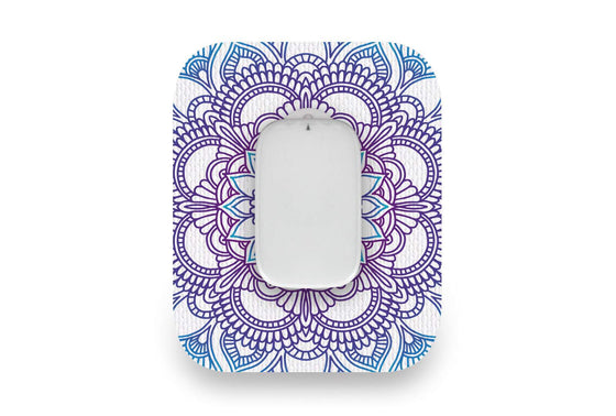 Blue Mandala Patch - Medtrum CGM for Single diabetes CGMs and insulin pumps