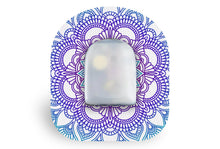 Blue Mandala Patch - Omnipod for Single diabetes CGMs and insulin pumps