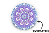 Blue Mandala Patch for Freestyle Libre 3 diabetes CGMs and insulin pumps