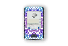 Blue Mandala Sticker for Novopen 4, 5, 6, or Echo diabetes supplies and insulin pumps