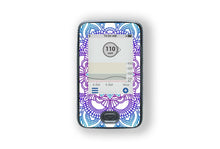  Blue Mandala Sticker - Libre Reader for diabetes supplies and insulin pumps