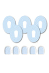 Blue Pastel Patches Matching Set for Dexcom G6 diabetes CGMs and insulin pumps