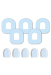 Blue Pastel Patches Matching Set for Omnipod diabetes CGMs and insulin pumps