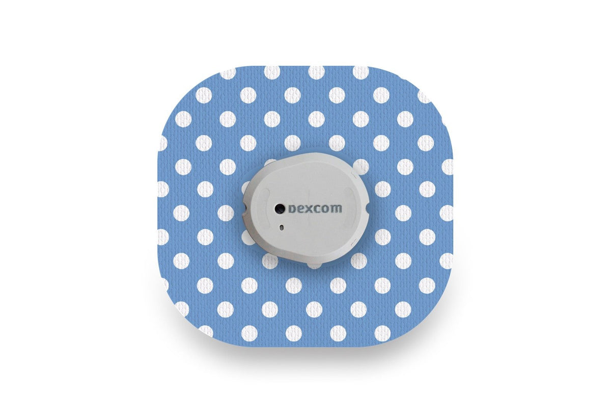 Shop Blue Polka Dot Patch - Dexcom G7 / One+ today - Protect your CGM ...