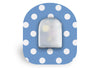 Blue Polka Dot Patch for Omnipod diabetes CGMs and insulin pumps