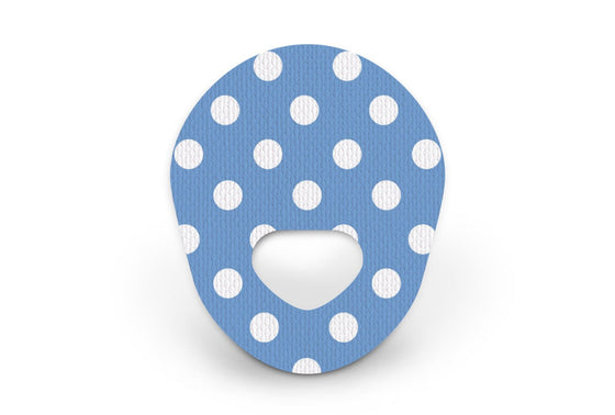 Blue Polka Dot Patch for Guardian Enlite diabetes CGMs and insulin pumps