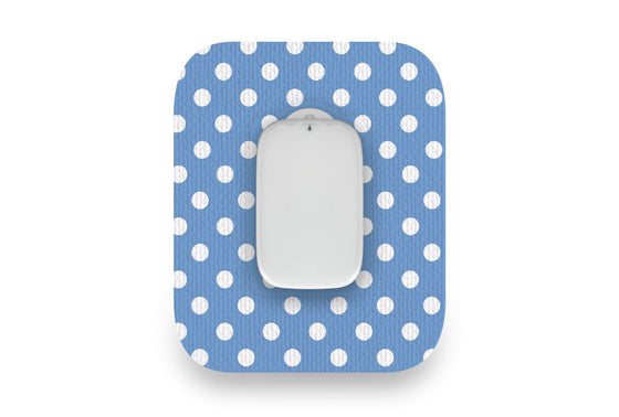 Blue Polka Dot Patch for Medtrum CGM diabetes CGMs and insulin pumps