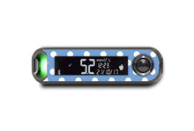  Blue Polka Dot Sticker - Contour Next One for diabetes supplies and insulin pumps