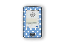  Blue Polka Dot Sticker - Dexcom Receiver for diabetes supplies and insulin pumps