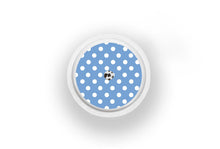  Blue Polka Dot Sticker - Libre 2 for diabetes supplies and insulin pumps