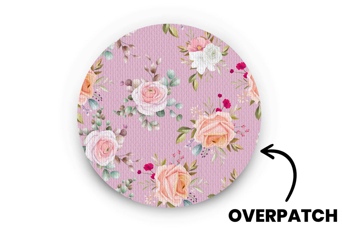 Botanical Bloom Patch for Freestyle Libre 3 diabetes CGMs and insulin pumps
