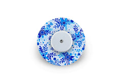 Bright Blue Bloom Patch - Freestyle Libre for Single diabetes CGMs and insulin pumps
