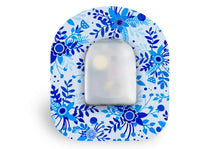  Bright Blue Bloom Patch - Omnipod for Single diabetes CGMs and insulin pumps