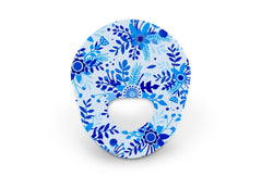 Bright Blue Bloom Patch for Guardian 3 diabetes CGMs and insulin pumps