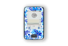  Bright Blue Bloom Sticker - Dexcom Receiver for diabetes supplies and insulin pumps