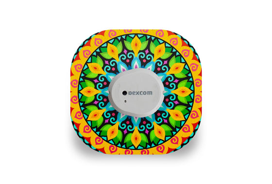 Bright Mandala Patch for Dexcom G7 diabetes supplies and insulin pumps