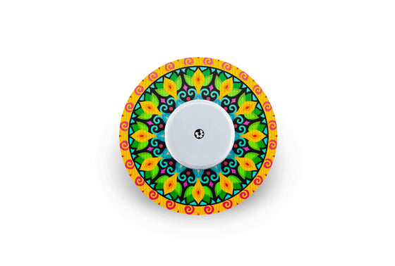 Bright Mandala Patch - Freestyle Libre for Single diabetes supplies and insulin pumps
