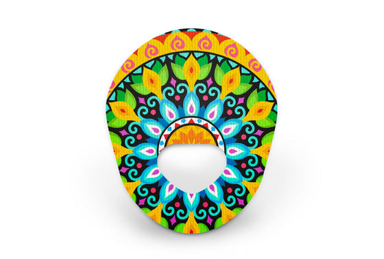 Bright Mandala Patch - Guardian Enlite for Single diabetes supplies and insulin pumps
