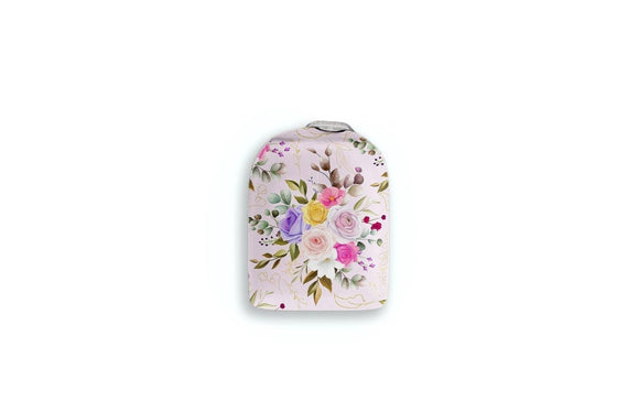 Bright Pink Flowers Sticker - Omnipod Pump for diabetes CGMs and insulin pumps
