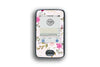 Bright Pink Flowers Sticker for Dexcom G6 Receiver diabetes CGMs and insulin pumps