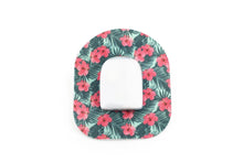  Bright Red Flowers Patch - Omnipod for Single diabetes CGMs and insulin pumps