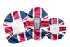 British Jubilee Patch for Freestyle Libre 2 diabetes CGMs and insulin pumps