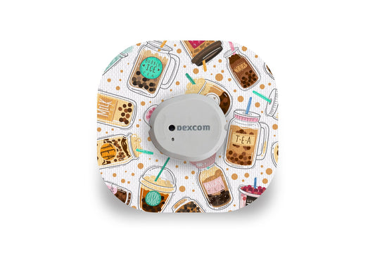 Bubble Tea Patch - Dexcom G7 / One+ for Single diabetes supplies and insulin pumps