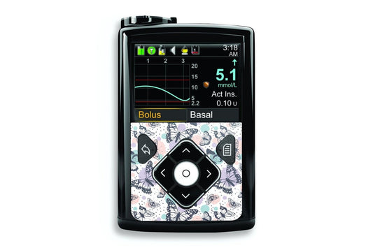 Butterfly Sticker - Medtronic Minimed 640g, 680g, 780g for diabetes CGMs and insulin pumps