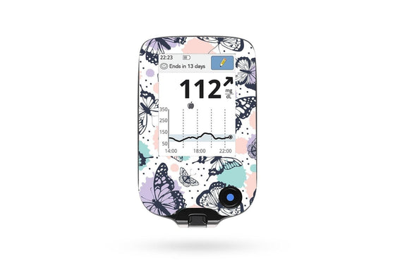 Butterfly Sticker for Libre Reader diabetes CGMs and insulin pumps
