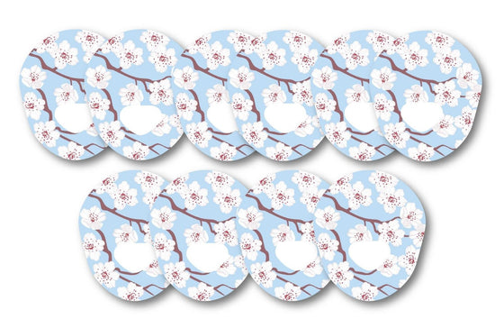 Cherry Blossom Patch Pack for Guardian Enlite - 10 Pack diabetes CGMs and insulin pumps