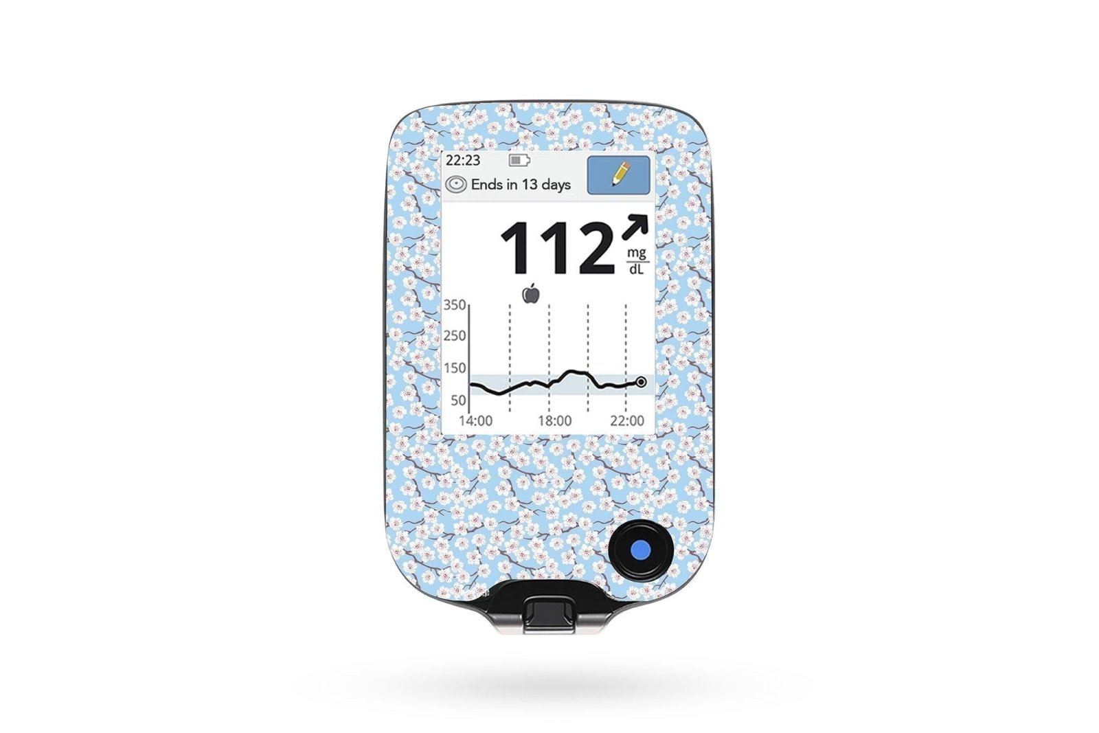 Cherry Blossom Sticker - Freestyle Libre Reader for diabetes CGMs and insulin pumps